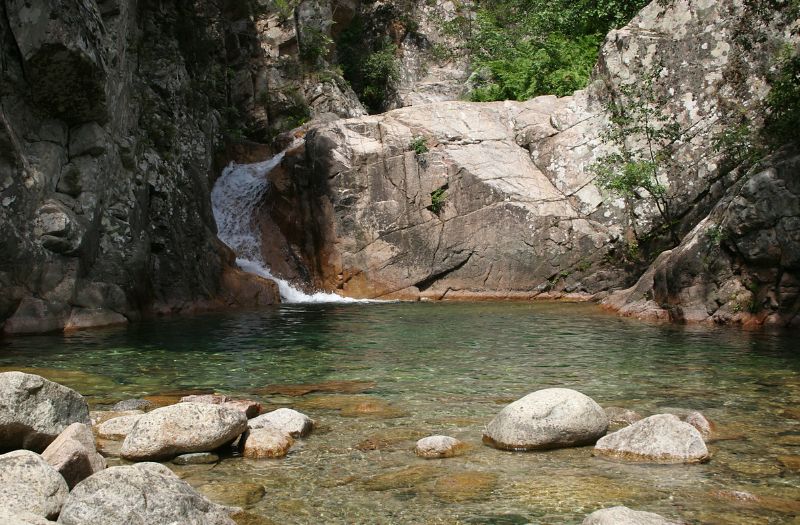Les cascades de Polischellu en Corse du Sud